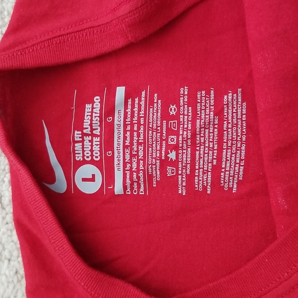 Womens slim fit Nike t-shirt Sz L - Picture 3 of 5